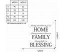 Home Family Blessing Quotes Wall Decal Family Vinyl Art Stickers